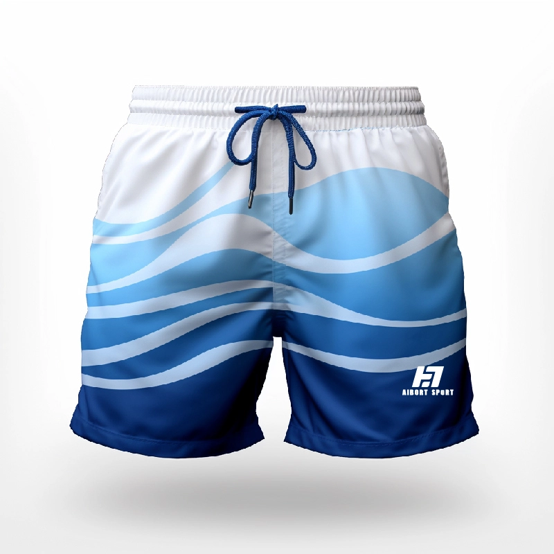 Aibort Pogranda Rapida Seka Sublimado Vira Tabulo Shorts Propra Presita Vira Naĝpantalono Naĝvestaĵo Stranda Vesto Malpeza Casual 1