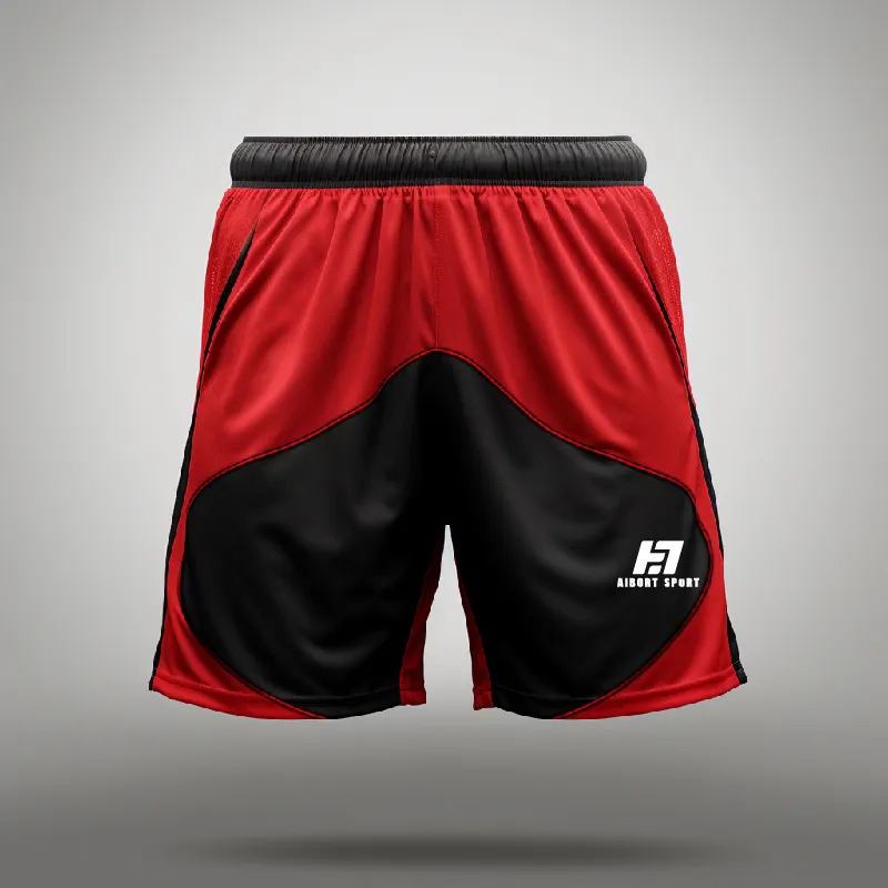 For Sport White Sports Shorts Mens by Aibort 3