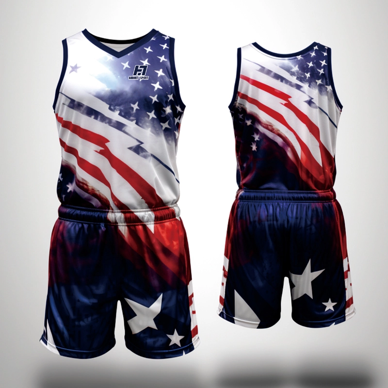 Aibort Custom Design basketbaltrui en shorts 1