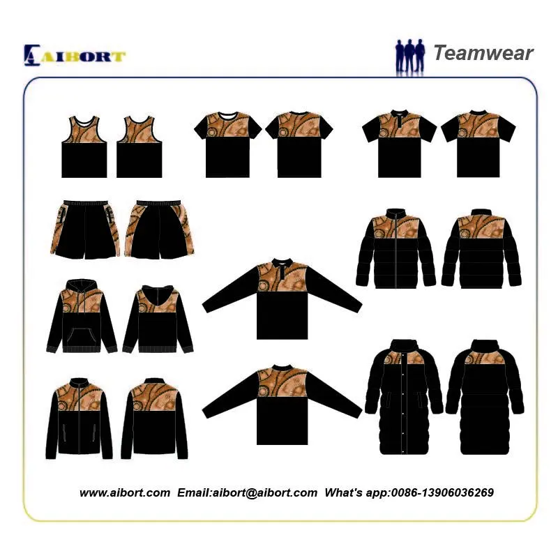 Hybrid Series Of Teamwear– Sublimation Top + Dyed Fabric Bottom | Custom Teamwear Manufacturer Training Uniform 1