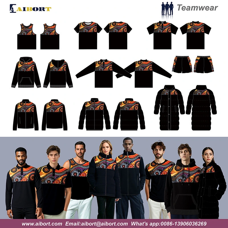 Sérsniðinn ActiveWear toppur með sublimation að framan & Solid Color Bottom | Frammistöðu fatnaður birgir 1