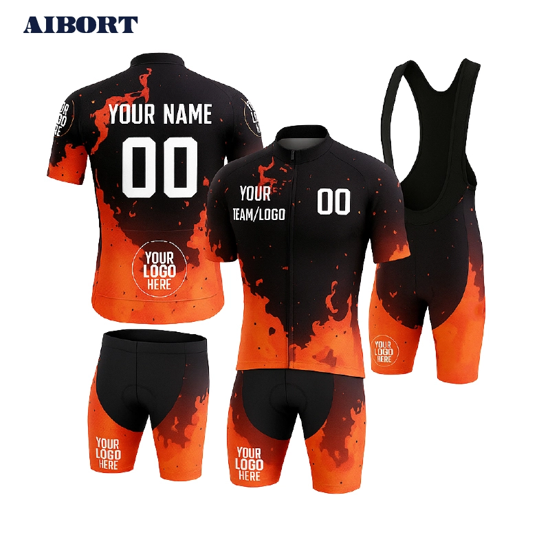 Maillot de cyclisme professionnel respirant léger d'usage de cyclisme fait sur commande d'Aibort