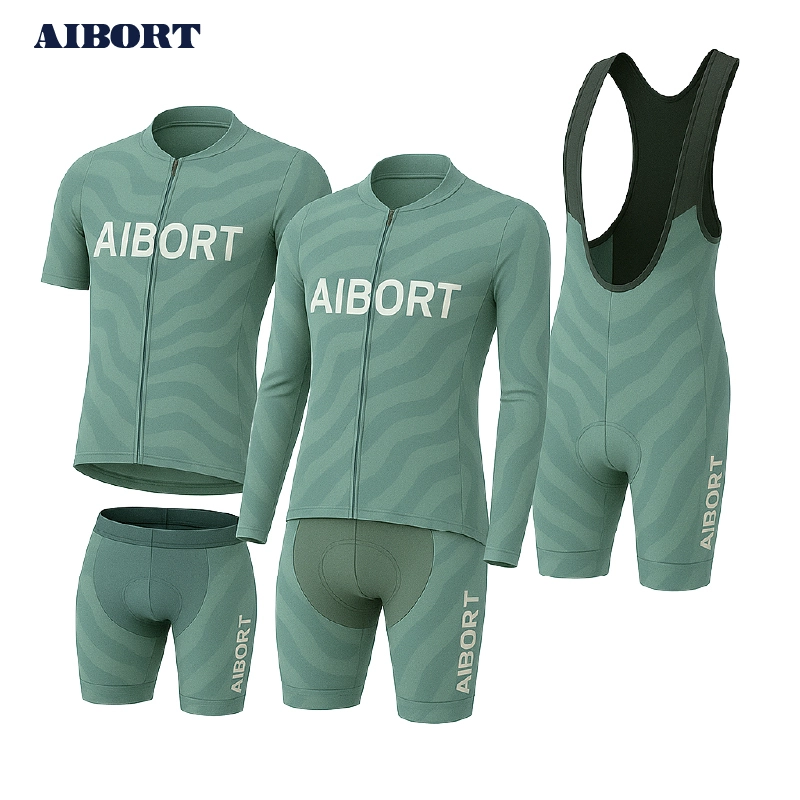 Ensembles de vêtements de cyclisme Aibirt personnalisés, légers, réfléchissants, anti-UV, respirants et à séchage rapide, grandes tailles pour le cyclisme sur route 1