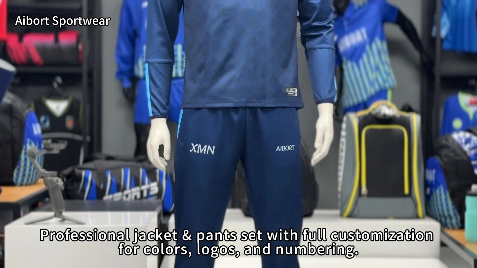 Aibort Sporty Stylish Breathable Lightweight Custom Design Football Tracksuit for Unisex Training Autumn Automated Cutting 100% 1