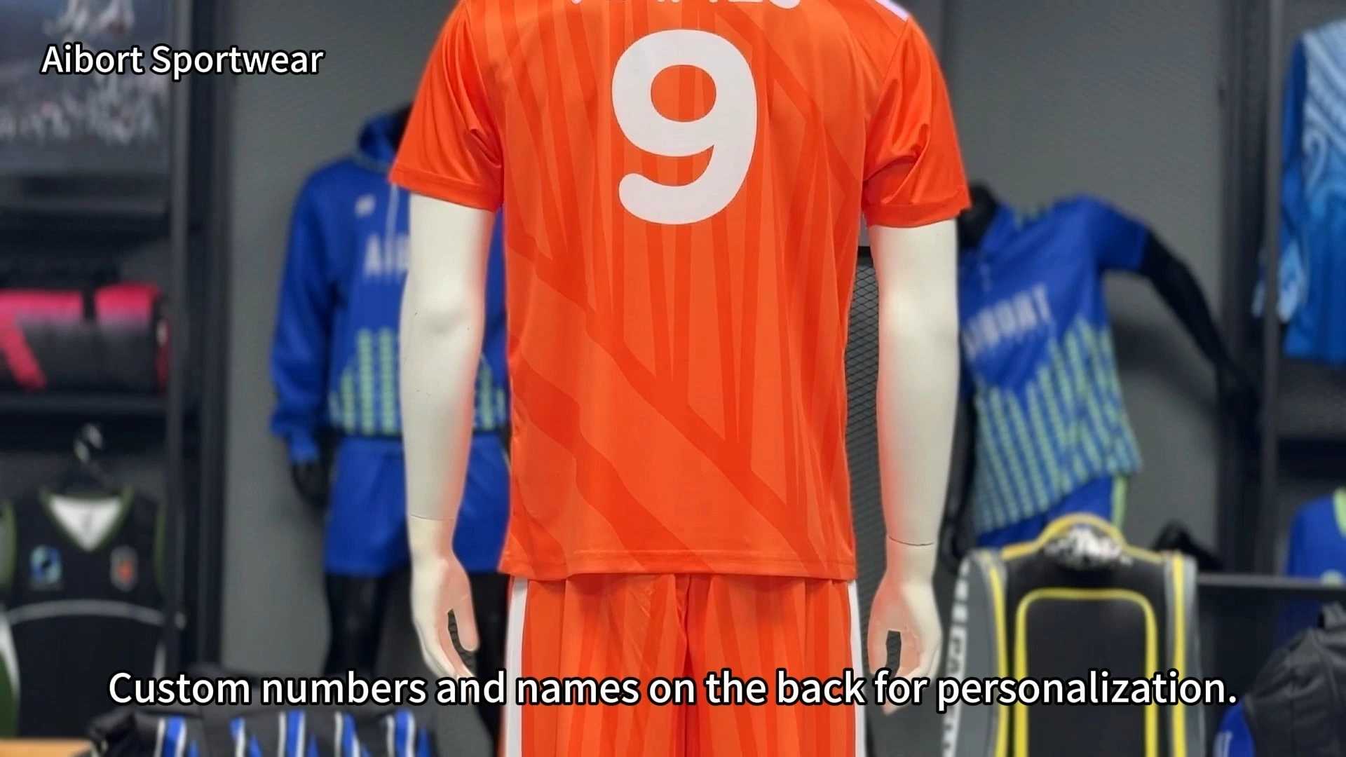 Aibort OEM Service Custom Print High Stretch Fast Dry Lightweight Breathable Soccer Uniform for Teamwear Jersey Summer Autumn 1