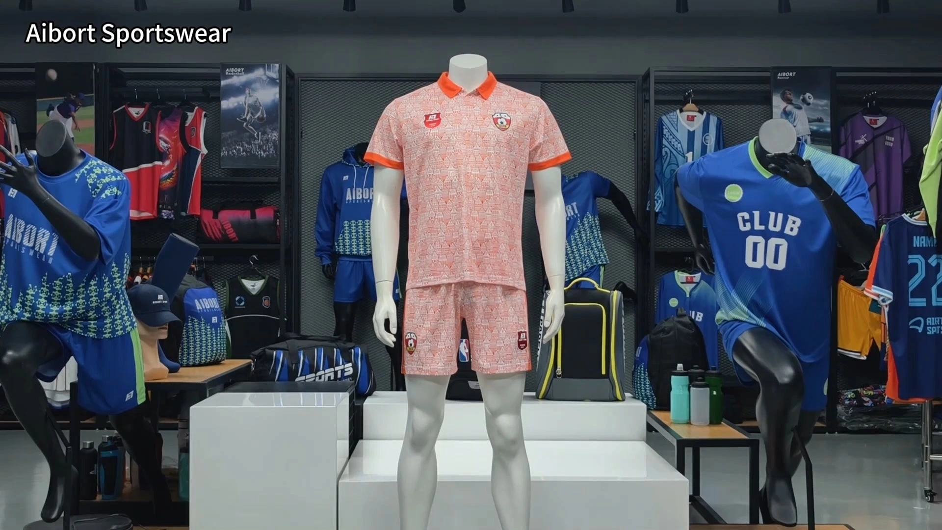 Aibort Summer OEM Service Quick Drying Fade Resistant Trendy Fit Sublimated Two Piece Training Kit Soccer Uniform Outdoor League 1