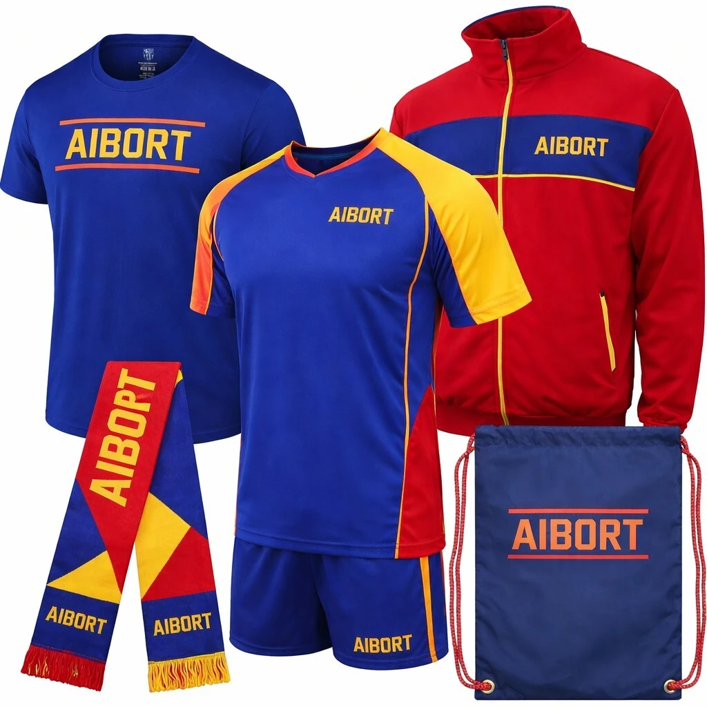 Aolan ベストチョイス パーソナライズされた伸縮性のあるスポーツウェア カスタムサッカーファンセット 応援活動用 1